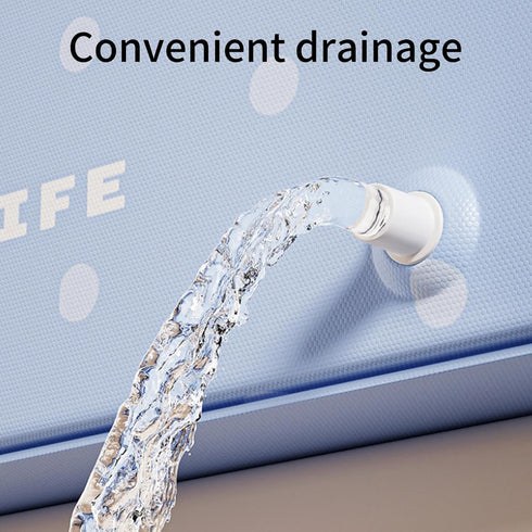 Generic Folding Kids Bathtub - Portable Water Basin, Travel Shower Tub No Assembly Needed | Lightweight Bath