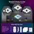 8 Pack OJQ Hexagon Lights Wall RGB Panel - Hexagonal Led Lights Room Decor Wall Lights Gifts for Men/Women Honeycomb