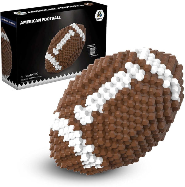 KADELE Football Block Set, Adults challenging STEM Block Decoration, Miniature 3D Educational