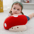 12 Inch WeBingo Mushroom Plush Pillow, Cute Large Mushroom Decor Stuffed Animal Plushies Stuffy for Girl Boy Kid Adult