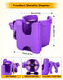 Universal Stroller Cup Holder with Mobile Phone Case, 2-in-1 Strollers Storage Rack, 360 Degrees Rotation Drink Holder