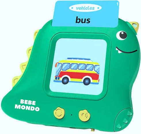 BebeMondo Talking Flash Cards for Toddlers, 224 Sight Words for 1-3 Year Olds, Montessori Birthday Gift