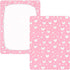 miaozhen 1 Pack 52x28 Cotton Baby Crib Sheets Comfy Breathable Cute Cartoon Cat Floral Peach Muslin Crib Sheets