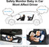 360Rotation, (2-Pack) Baby Car Mirror, Safety Car Seat Mirror for Rear Facing Infant, Clear Wide View, Easily Observe