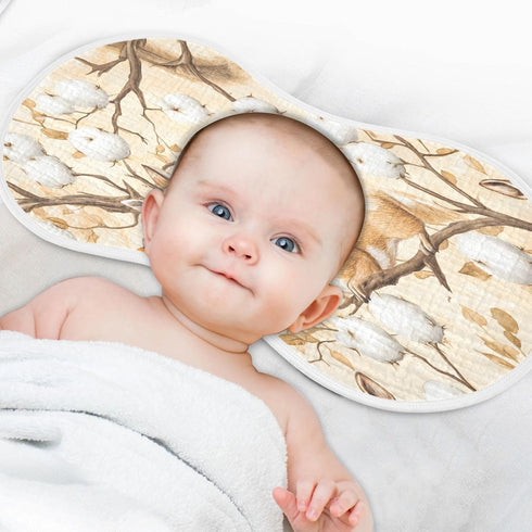 YETTASBIN Watercolor Deer Muslin Baby Burp Cloth, Super Soft Absorbent Cotton Burp Rag Baby Bibs Feeding Cloth