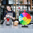 12 Inch 12 Color Prize Wheel, Slot Spinning Wheel Fortune Game, Holiday Activities, Party, Classroom or Home Education