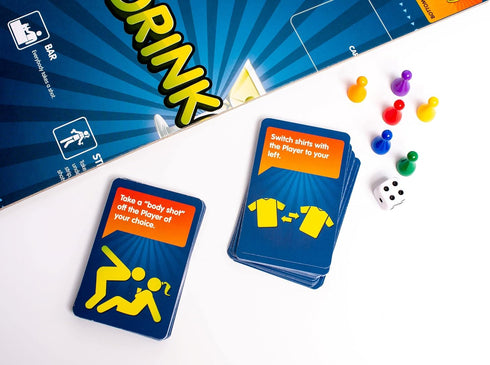 Fun Drinking Game for Game Night | Hilarious Interactive Board Game for Adults | Ages 21+ | 1-6 Players | 60 Minutes