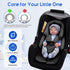 3 Set, 2-in-1 Newborn Car Seat Head Support with Shoulder Covers Reversible Infant Car Seat Insert, Thickened Car Seat