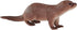MOJO Realistic Otter Hand Painted Toy Figurine International Wildlife