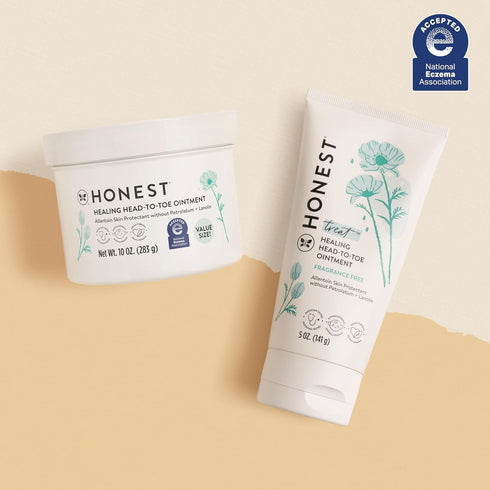 5 oz The Honest Company Head to Toe Multi-Purpose Healing Ointment, Safe for Sensitive Skin, Hypoallergenic