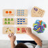 Counting 55 TOOKYLAND Peg Board Toddler Toys, Wooden Toys with Pegs, Wooden Math Manipulatives,Montessori Math