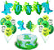 Dinosaur Birthday Party Supplies - 1st Birthday Decorations, Highchair Banner, Cake Topper, Balloons