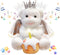 Voice Recorder Singing Angel Teddy Bear with Flapping Wings, LED Candle Light, Plush Interactive Toy for Kids