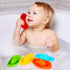 Multi Colored Baby Bath Boats - Fun and Educational Bath Toys for Toddlers, Stackable Bath Toy Set