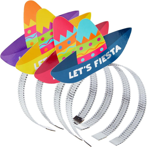 Juvale Sombrero Party Hats 24-Pack - Mini Mexican Hat Favors for Fiesta Party Decorations, One Size