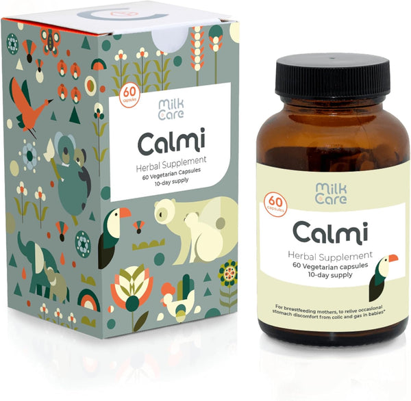 Milkcare Calmi Baby Gas Relief Through Mother's Milk, Supplement for Mothers, 60 Vegan