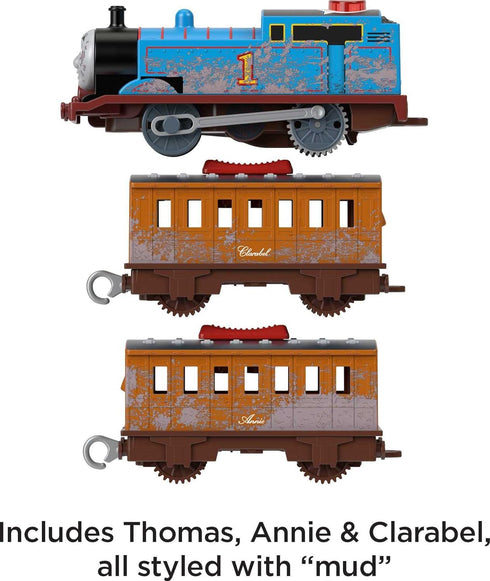 Thomas & Friends Motorized Talking Toy Train, Thomas Engine with Sounds & Passenger Cars for Kids Ages 3+