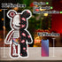 Set(16.9inches) Before Christmas Teddy Skeleton Bear Micro Building Blocks Christmas Ornaments Bear Building Blocks