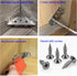 BellRhein 20PCS 140 Universal Stainless Steel Furniture Corner Connector, Shelf Brackets Silvery, for Furniture Corner
