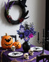 Set, Set Purple Rose Bouquet Building Artificial Floral Building Toys for Gothic Home Decor, Ideal Gift for Halloween