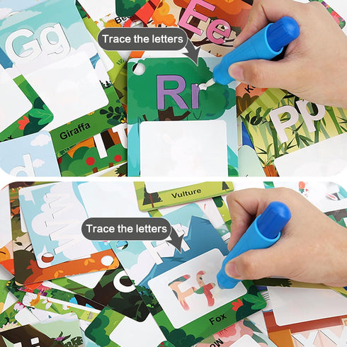 Alphabet Water Coloring Cards, Educational Toys for Toddlers, ABC Letter Learning Gift for 3-5 Year Old Kids