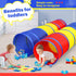PigPigPen Kids Tunnel for Toddlers, Pop Up Play Tunnel Tent for Babies and Dogs, Indoor & Outdoor Playset (Classic 2