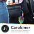 Nuby Eco Baby Stroller Organizer, Includes Carabiner, Black Accessories for Babies and Toddlers