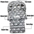 Twin Double Shopping Cart Cover for Baby Siblings with Carrying Case. Foldable Fit Wholesale Warehouse Grocery Stores