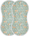 KEIGE 4Pcs Girls,11x22in,A111910 Woodland Deer Burp Cloth,Unisex Large Absorbent Soft Cotton Muslin Burping Cloths