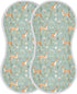 KEIGE 4Pcs Girls,11x22in,A111910 Woodland Deer Burp Cloth,Unisex Large Absorbent Soft Cotton Muslin Burping Cloths