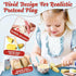 Set 3-5 Lehoo Castle Wooden Play Food - Montessori Cutting Fruit Egg Bread, Pretend Breakfast Food Toys for Kids