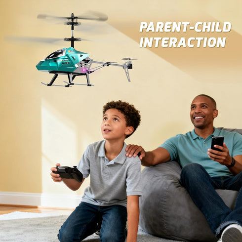 2.4GHz 8+ XIKOTEC Remote Control Helicopter, RC Helicopter Toy for Kids, RC Plane with LED Lights, RC Flying Toy, Easy