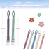 7 Pcs Braided Pacifier Clip Baby Girls for Boys, Handmade Cotton Pacifier Holder Binky Clips Fits All Pacifiers Modern
