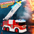 3 4 5 6 7 8 15" Large Fire Trucks Toys for Toddlers, Kids Toys for Years Old Boys, Firetruck Toy for Kids with Ladder