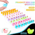 120 Pcs Luminous Mini Hens Figurines Glow in The Dark Tiny Resin Cute Chicken Miniature Ornament Charms for Dollhouse