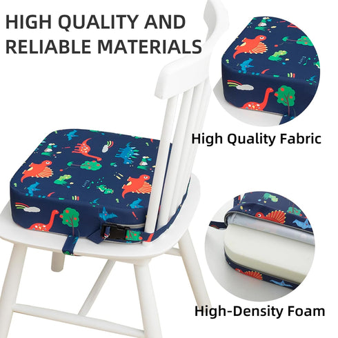 Eiury Toddler Booster Seat for Dining Table, Portable Kids Booster Seat with Safety Buckles Portable Increasing Booster