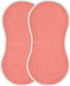 KEIGE 1Pc Girls,11x22in,Salmon Salmon Burp Cloth,Unisex Large Absorbent Soft Cotton Muslin Burping Cloths for Newborn