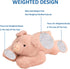 Hronsa 11.8in Weighted Stuffed Animals, Weighted Pig Stuffed Animal Toy Cute Pink Pig Plush Pillow for Adults Boys
