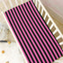 Pigsaly 28x52 inch Crib Sheets Hot Pink Black Vertical Stripes Baby Sheet for Standard Crib Mattress Boys Girls Toddler