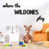11 Pcs(23 Inch,Black) Beeveer Where the Wild Ones Play Nursery Sign Wooden Playroom Wall Decor Playroom Decoration Word