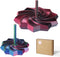 Losaria 2 PCS 3D Printed Sensory Fidget Star with Handles, Colorful Fractal Expanded