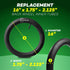 16'' Back Wheel Replacement Inner Tubes (2-Pack), Compatible with Graco Click/Go Jogging/BoB Revolution SE/Pro/Flex/SU