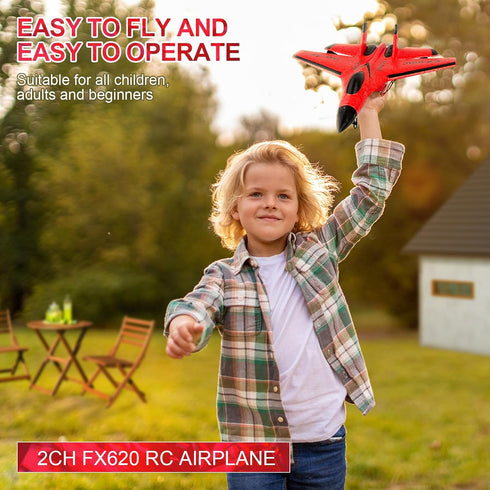Beffkkip 2CH 2.4GHz SU35 FX620 RC Airplane RC Plane Remote Control Plane RTF RC Jet Easy to Fly Airplane Toys rc Planes