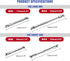 Stainless Steel Drive Shaft, 112-165mm and 90-125mm for 1/10 RC Crawler Traxxas TRX4 TRX6 Axial SCX10