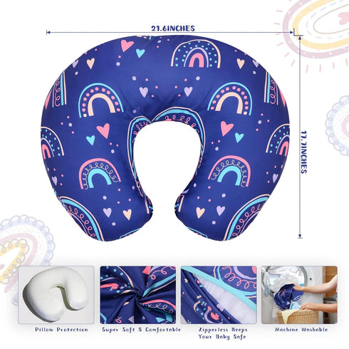 Cloele Nursing Pillow Cover for Breastfeeding Pillows - Animal Breastfeeding Pillow Slipcovers for Baby Boys & Girls
