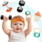 iPlay, iLearn Baby First Gym Rattle Set, Infant Dumbbell Weights Teething Rattles