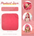 VitalCozy 6 (32 32 Inch,Cherry Pcs Baby Muslin Hooded Bath Towels and Washcloths Muslin Cotton Hooded Baby Towels