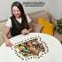 LEOGOR Wooden Puzzles for Adults - Fruit Cottage Creation - 350 Piece Large Jigsaw with Birds, Flowers