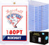 RIXUGIT 20-Pack Magnetic Card Holder for Trading-Cards - 180pt Clear Trading Card Sleeves,
