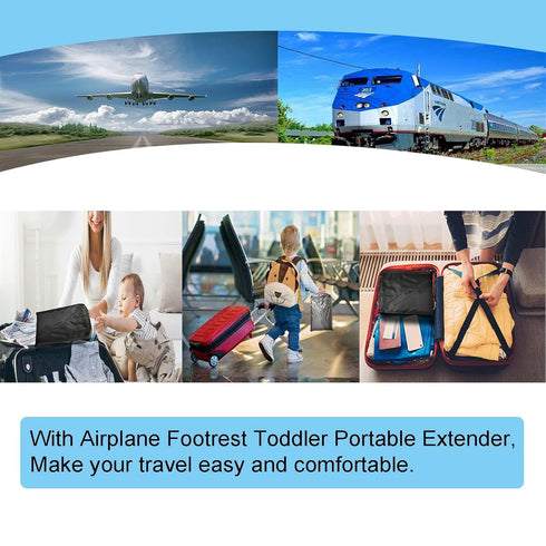 KUSIKIKA Toddler Airplane Bed, Airplane seat Extender for Kids,Kids Airplane Seat Extender Travel Bed,Airplane Must